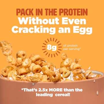 Protein and Gluten-Free Breakfast Cereal by Three Wishes - Limited Edition Flavors - High Protein and Low Sugar Snack - Vegan, Kosher, Grain-Free and Dairy-Free - Non-GMO (Pumpkin Spice)