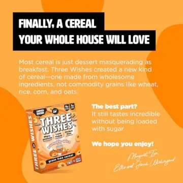 Protein and Gluten-Free Breakfast Cereal by Three Wishes - Limited Edition Flavors - High Protein and Low Sugar Snack - Vegan, Kosher, Grain-Free and Dairy-Free - Non-GMO (Pumpkin Spice)