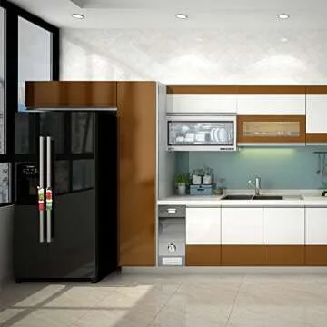 Moonter Set of 3 Christmas Refrigerator Fridge Microwave Ovens Microwave Dishwasher Dust Door Handle Cover Door Cloth Cover for Home Kitchen Appliance Decoration