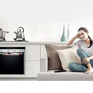 Moonter Set of 3 Christmas Refrigerator Fridge Microwave Ovens Microwave Dishwasher Dust Door Handle Cover Door Cloth Cover for Home Kitchen Appliance Decoration