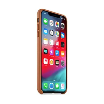 Premium Apple iPhone XS Max Leather Case in Saddle Brown