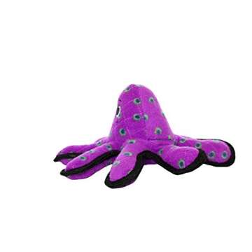 TUFFY -World's Tuffest Soft Dog Toy -Ocean Creature Octopus -Squeakers - Multiple Layers. Made Durable, Strong & Tough. Interactive Play (Tug, Toss & Fetch). Machine Washable & Floats. (Combo Pack)