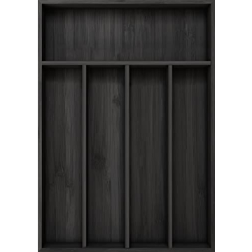 Utopia Kitchen Silverware Organizer - Bamboo Utensil Drawer for Cutlery & Utensils, 5 Compartment, B...