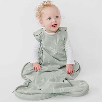 Woolino Merino Wool Ultimate Baby Sleep Sack - 4 Season Baby Wearable Blanket - Two-Way Zipper Adjus...