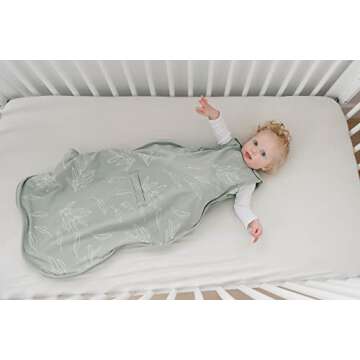 Woolino Merino Wool Ultimate Baby Sleep Sack - 4 Season Baby Wearable Blanket - Two-Way Zipper Adjustable Sleeping Bag for Babies and Toddlers - Universal Size (2-24 Months) - Sage
