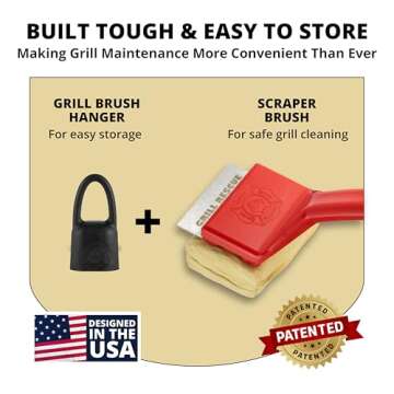 Bristle-Free Grill Brush – Durable, Heat-Resistant Cleaner for All Grill Types