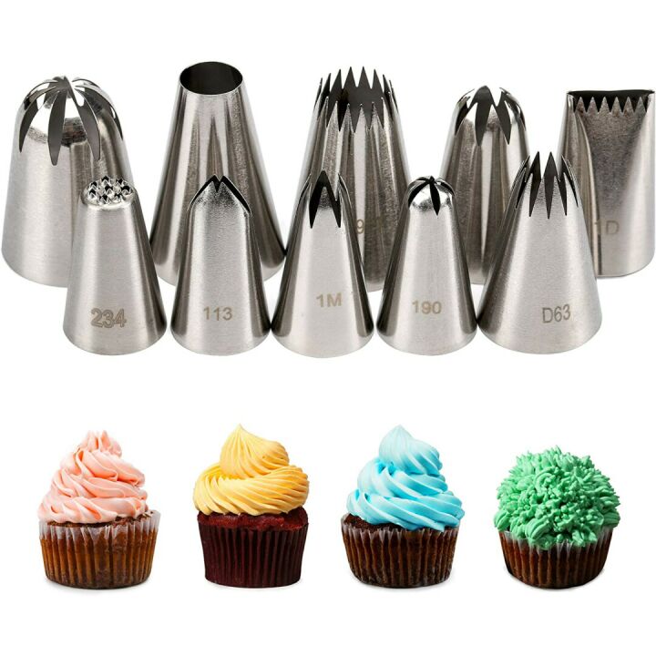Kayaso Cake Decorating Icing Set with 10 Tips