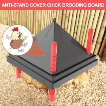 Tiflev 10" Chick Brooder Heating Plate with Adjustable Heights
