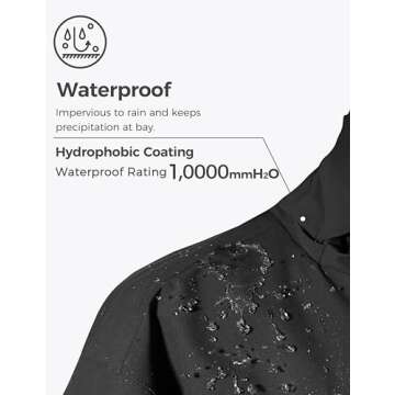 wantdo Men's Big and Tall Ski Jacket Waterproof Snowboarding Jacket Windproof Winter Coat with Hood