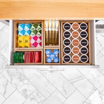Seville Classics Bamboo Organizer Bins - Eco-Friendly Storage