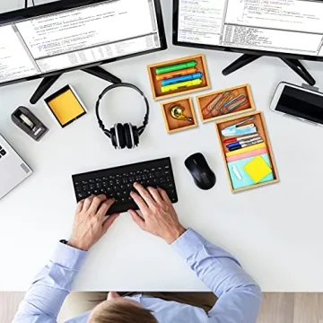 Seville Classics Bamboo Organizer Bins - Eco-Friendly Storage