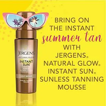Jergens Natural Glow Self Tanner Mousse for Flawless Tan