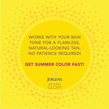 Jergens Natural Glow Instant Sun Body Mousse, Self Tanner for Light Bronze Tan, Sunless Tanning Body Bronzer, Fake Tan for Fair to Medium Skin, 6 Ounce