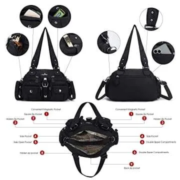 Stylish Angel Kiss Hobo Crossbody Bag for Women
