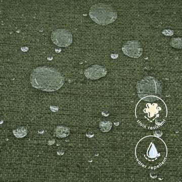 DaVinci Carter's Arlo Recliner and Swivel Glider, Water Repellent & Stain Resistant, Greenguard Gold & CertiPUR-US Certified, Performance Forest Green Linen