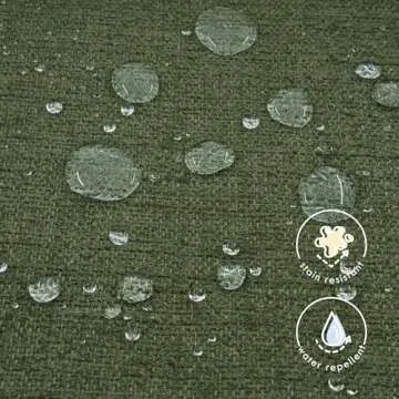 DaVinci Carter's Arlo Recliner and Swivel Glider, Water Repellent & Stain Resistant, Greenguard Gold & CertiPUR-US Certified, Performance Forest Green Linen