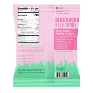 SmartSweets Berry Bunnies Easter Candy, 1.8oz (Pack of 14),Gummy Candy with Low Sugar, Low Calorie, ...