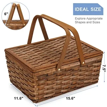 Woodchip Picnic Set for 4 with Insulated Cooler
