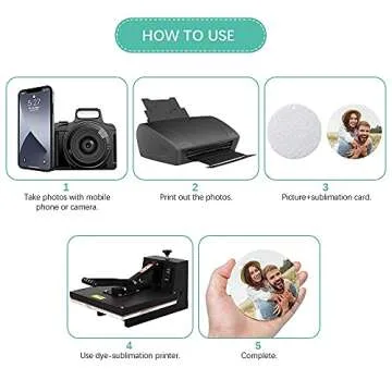 Finphoon DIY Sublimation Air Freshener Blanks Kit 60 Pieces