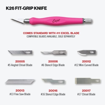 Excel Blades Fit Grip Knife - Ultra Sharp and Ergonomic Cutting Tool