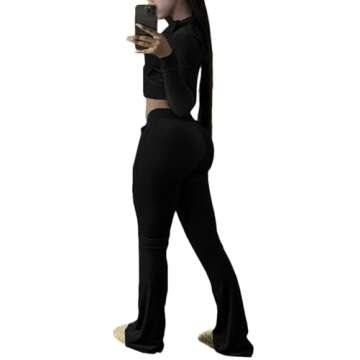 Stylish KOOBETON Women Velour Tracksuit Set for Outings