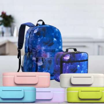 Fenrici Kids' Bento Box - Eco-Friendly 5 Compartment Lunch Box