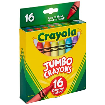 Crayola Jumbo Crayons for Toddlers, 16 Color Set