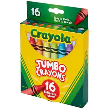 Crayola Jumbo Crayons for Toddlers, 16 Color Set