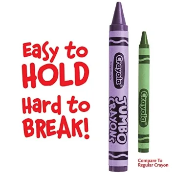 Crayola Jumbo Crayons for Toddlers, 16 Color Set