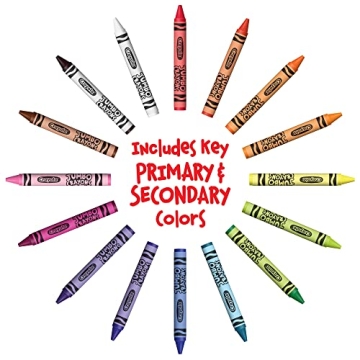 Crayola Jumbo Crayons for Toddlers, 16 Color Set