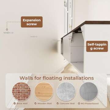 63" Floating TV Stand for TVs up to 80 Inch