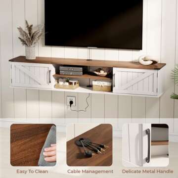 63" Floating TV Stand for TVs up to 80 Inch