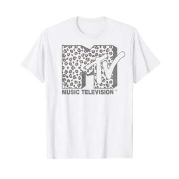 MTV Music Television Cheetah Print T-Shirt - Iconic Style for Everyone