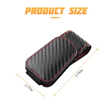 AICEL Leather Magnetic Sunglasses Holder for Car Visor