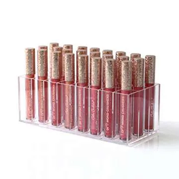 MORDOA Lip Gloss Holder Organizer Acrylic Makeup Storage