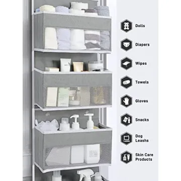 Yecaye 6-Tier Over the Door Storage Organizer for any space