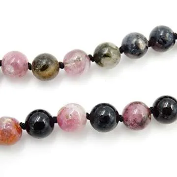 malahill mala Beads Necklace for Women Man, mala Bracelet, Prayer Beads Necklace, Tourmaline mala