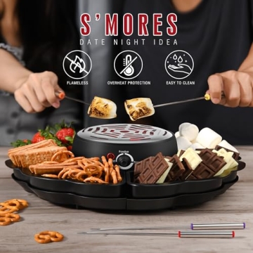 ChocoMore 2-in-1 Electric S'mores Maker & Fondue Pot