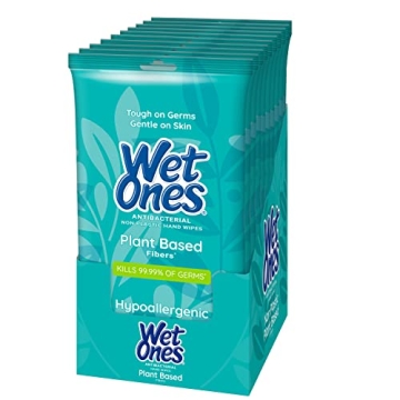 Wet Ones Plant Based Antibacterial Hand Wipes, Travel Wipes | Antibacterial Wipes, Hand Sanitizer Wi...