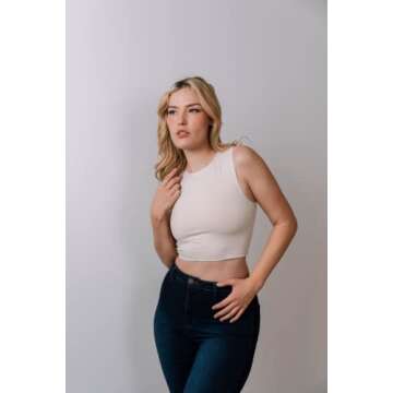Almere High Neck Contour Tank Top for Women, Stylish Fit