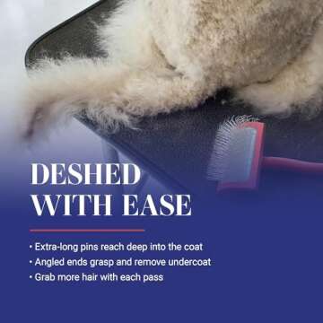 Chris Christensen Big G Dog Slicker Brush, Groom Like a Professional, Fluff Detangle Style, Saves Time Energy, Made in Germany, Coral, Medium