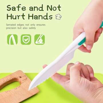 Chanking 13 Pieces Kids Safe Knife Set for Real Cooking Child-Friendly Plastic Chef Tools Montessori Kitchen Toys for Toddlers with Bright Colors Gifts for Boys and Girls