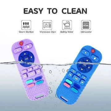 Hooku 2 Pack Silicone Teethers for Babies 6-12 Months, Sensory Teething Toys for Newborns to Toddlers, Infant Girl Boy Gifts