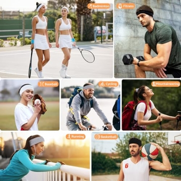 DiyJibb Soft Cotton Stretchy Headbands for Women