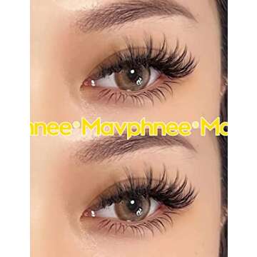 Natural Cluster Lashes Extensions 6-14MM Mixed Lengths Individual Lashes Wispy Fluffy 3D Curly DIY Eyelashes by Mavphnee