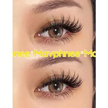Natural Cluster Lashes Extensions 6-14MM Mixed Lengths Individual Lashes Wispy Fluffy 3D Curly DIY Eyelashes by Mavphnee