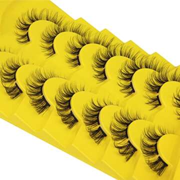 Natural Cluster Lashes Extensions 6-14MM Mixed Lengths Individual Lashes Wispy Fluffy 3D Curly DIY Eyelashes by Mavphnee