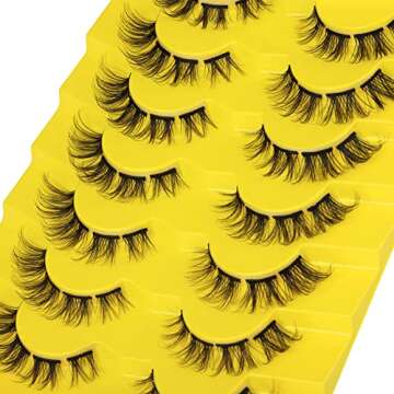 Natural Cluster Lashes Extensions 6-14MM Mixed Lengths Individual Lashes Wispy Fluffy 3D Curly DIY Eyelashes by Mavphnee