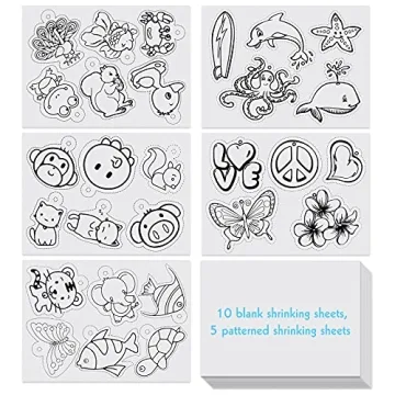 ASTARON 168 Pcs Shrink Plastic Kit for Kids & Adults