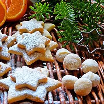 ANMEISH Cookie Cutters Set, 80-Piece — Holiday, Alphabet, Numbers and Everyday Shapes Metal Cookie Cutters, Including Christmas, Fall Thanksgiving, Halloween, Easter (80)